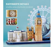 CITY LINE Puzzle 3D LONDRA LONDON 107 Pezzi in cartoncino originale CubicFun