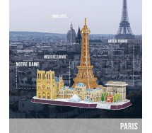 CITY LINE Puzzle 3D PARIGI PARIS 114 Pezzi in cartoncino originale CubicFun