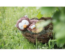 OWLSONS OSCAR PELUCHE 35cm Gufo SDRAIATO Qualita' Super ORIGINALE NICI