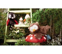 OWLSONS OSCAR PELUCHE 35cm Gufo SDRAIATO Qualita' Super ORIGINALE NICI