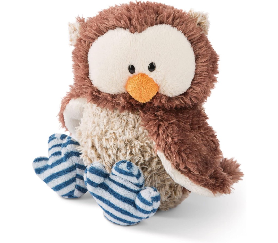 OWLSONS OSCAR PELUCHE 25cm Gufo IN PIEDI testa girevole Qualita' Super NICI