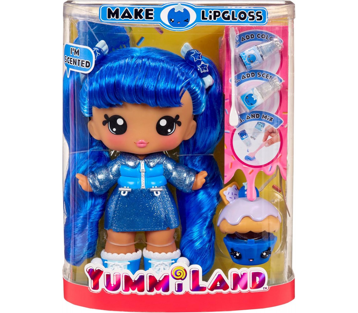 YUMMILAND RORY Bambola Profumata con Lucidalabbra 25cm BLUEBERRY Originale MGA