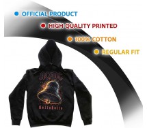 AC/DC HELLS BELLS CAMPANE Felpa Cappuccio Hard Rock AC DC ORIGINALE Ufficiale