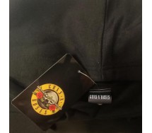 GUNS N' ROSES LOGO Hard Rock Music Felpa con Cappuccio NERA UFFICIALE Originale