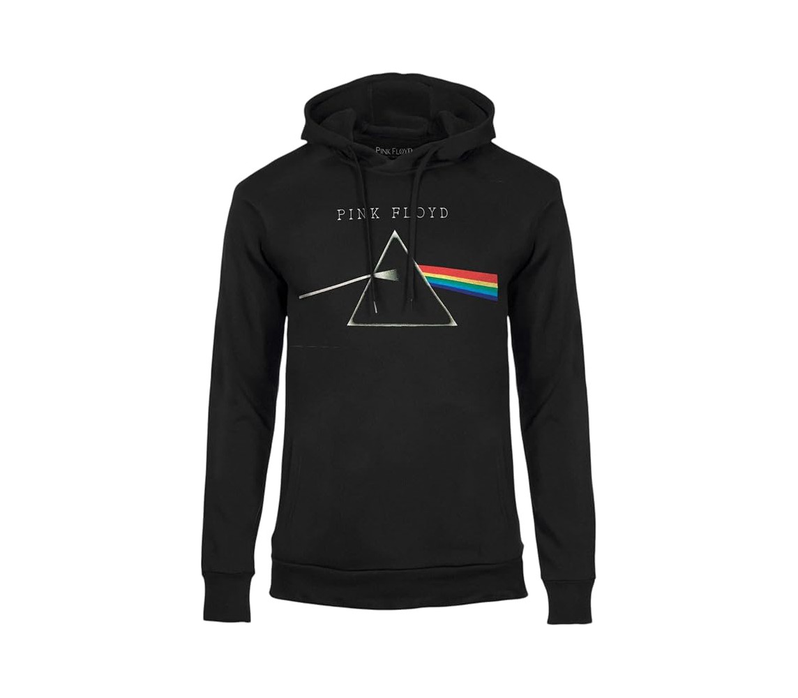 PINK FLOYD The Dark Side Of The Moon Hard Rock Music Felpa con Cappuccio NERA
