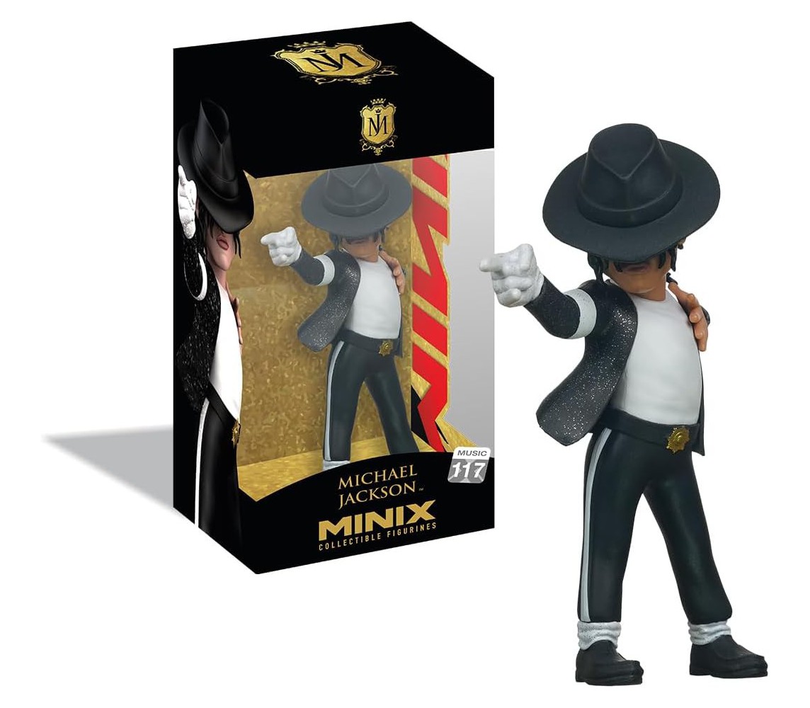 MICHAEL JACKSON BOX ROTTO Minix FIGURA 12cm 10K BILLY JEAN Serie Musica 117
