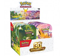 30. ANNIVERSARIO POKEMON gioco carte Box 10 MINI TIN ITALIANO