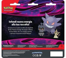 POKEMON Blister GENGAR Con 2 Buste CAOS e BUIO IN ITALIANO 3 Carte Holo 1 moneta