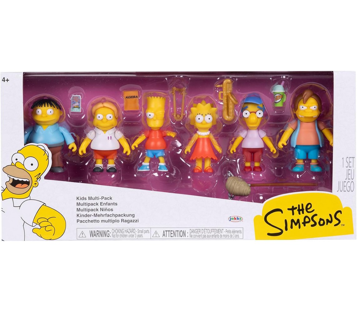 THE SIMPSONS 6 MINI Figure 6cm posabili con accessori ORIGINALI  Jakks Pacific