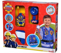 SAM IL POMPIERE Set di Salvataggio GILET torcia walkie-talkie ORIGINALE Simba
