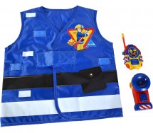 SAM IL POMPIERE Set di Salvataggio GILET torcia walkie-talkie ORIGINALE Simba