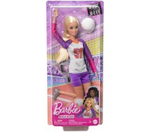 BARBIE Bambola Bionda Giocatrice VOLLEY Pallavolo Nr 59 Con Pallone Mattel HKT72