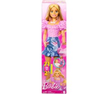 BARBIE GIGANTE XXL Bambola Bionda Alta 71cm Abito Rosa Accessori Mattel HYT84