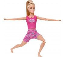 BARBIE MOVE Bambola Ultra Snodata Meditazione Luci e Suoni Bionda Mattel JJN55