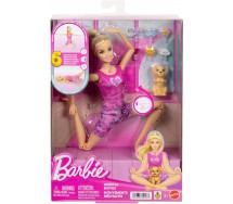 BARBIE MOVE Bambola Ultra Snodata Meditazione Luci e Suoni Bionda Mattel JJN55