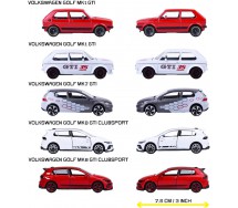 Majorette VOLKSWAGEN GOLF GTI SPECIAL BOX Set 5 Modelli Auto 6cm Scala 1:64 JADA