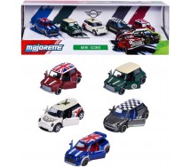 Majorette MINI COOPER ICONS SPECIAL BOX Set 5 Modelli Auto 6cm Scala 1:64 JADA