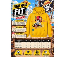 ONE PIECE Felpa con Cappuccio CHOPPER THE DOCTOR Adulto ORIGINALE GIALLA