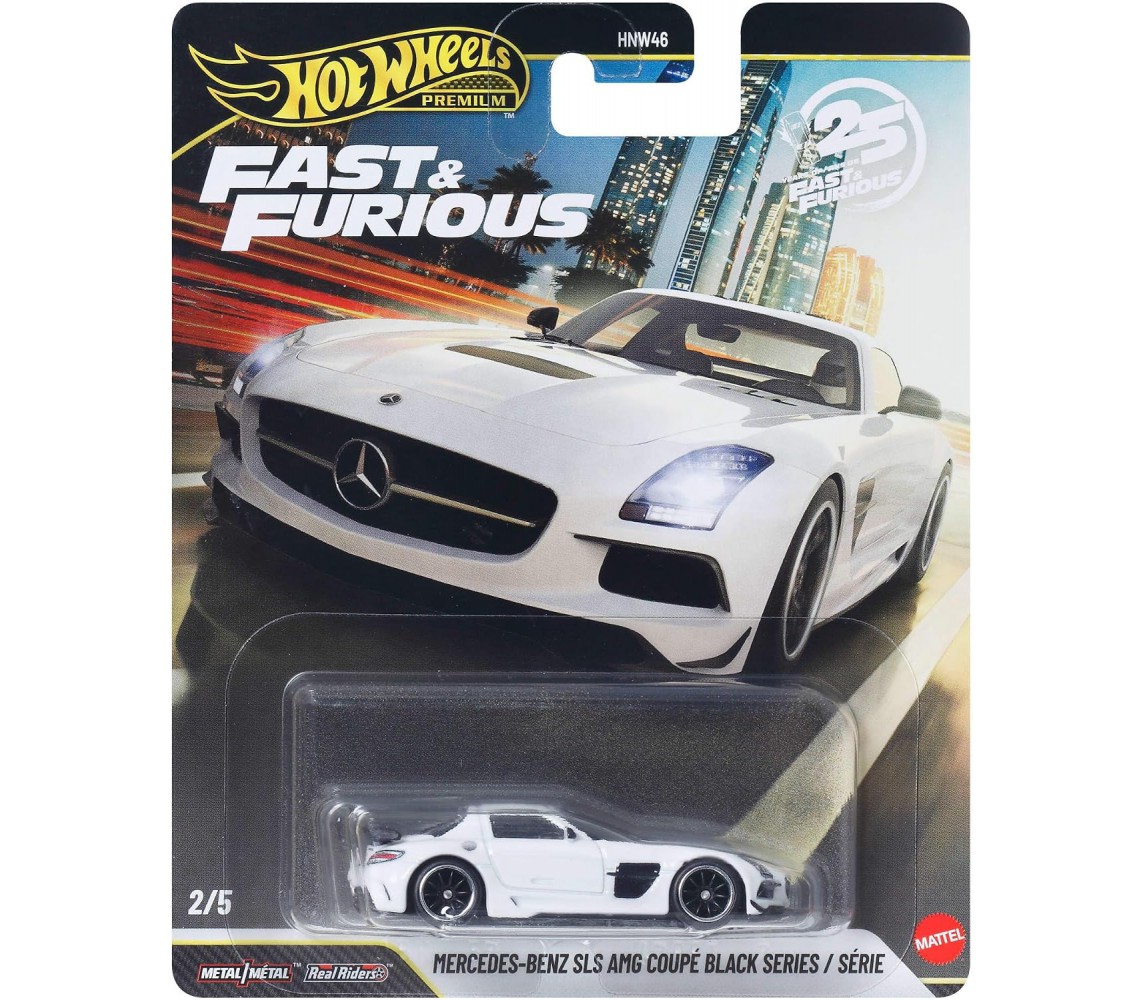 FAST FURIOUS Modello Auto Diecast MERCEDES SLS AMG Hot Wheels JHW65 1:64 7cm
