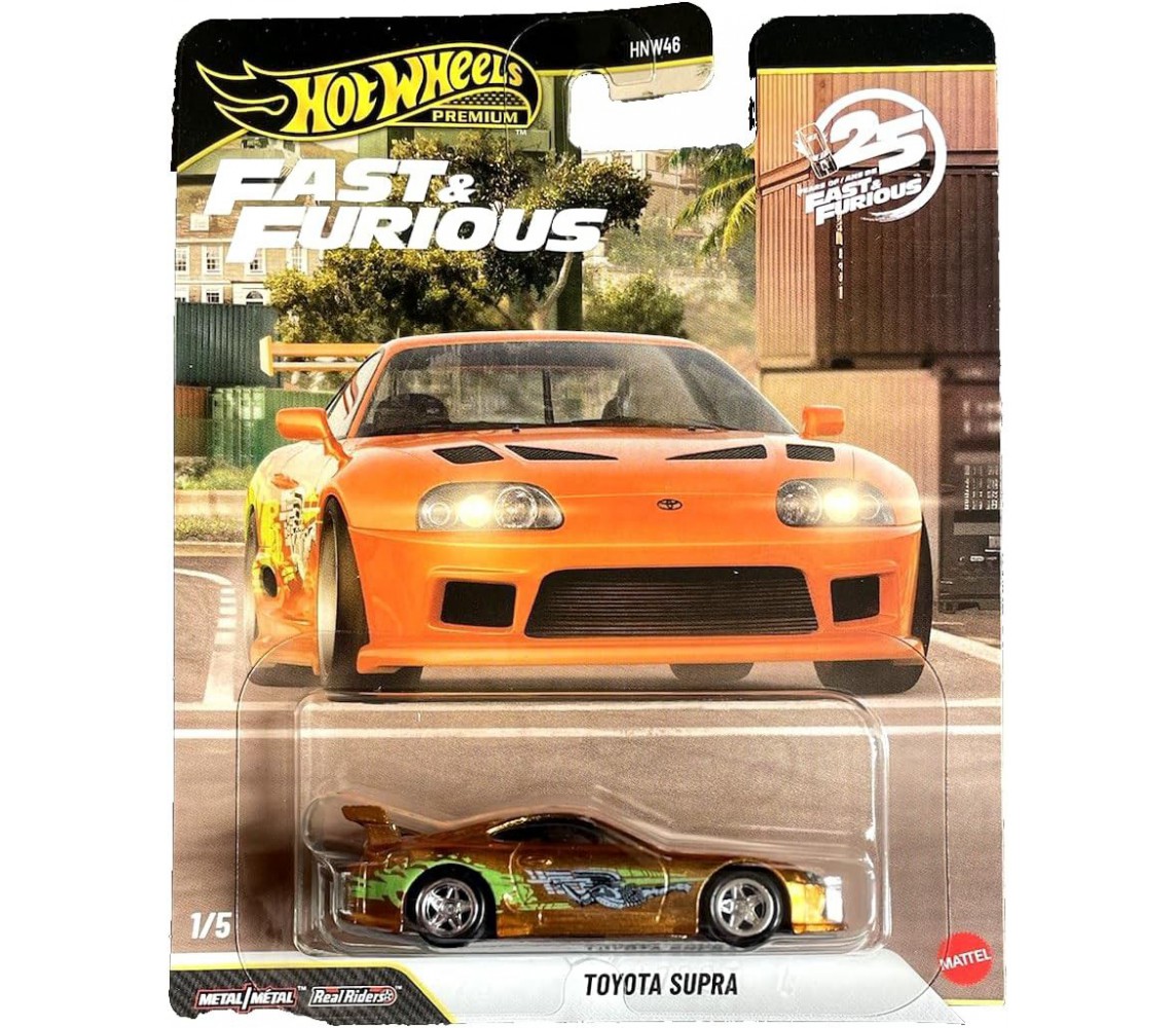 FAST FURIOUS Modello Auto Diecast TOYOTA SUPRA Hot Wheels JHW78 1:64 7cm