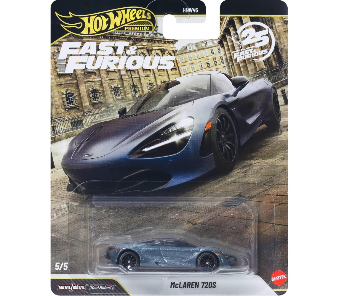 FAST FURIOUS Modello Auto Diecast McLAREN 720S Hot Wheels JHW80 1:64 7cm