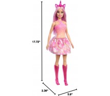 BARBIE UNICORNO Bambola FANTASIA Versione Capelli Rosa ORIGINALE Mattel HRR13