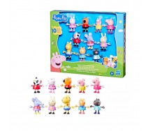 PEPPA PIG Box Set 10 Figure Personaggi 6cm GIOCARE con AMICI HASBRO G1413