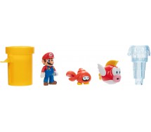 SUPER MARIO SPARKLING WATERS Diorama Playset 2 Figure GRANCHIO Originale Jakks