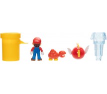SUPER MARIO SPARKLING WATERS Diorama Playset 2 Figure GRANCHIO Originale Jakks