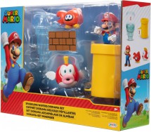 SUPER MARIO SPARKLING WATERS Diorama Playset 2 Figure GRANCHIO Originale Jakks
