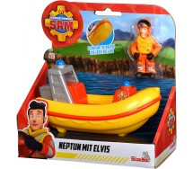 SAM POMPIERE NEPTUNE Scialuppa Salvataggio con figura ELVIS SIMBA Originale