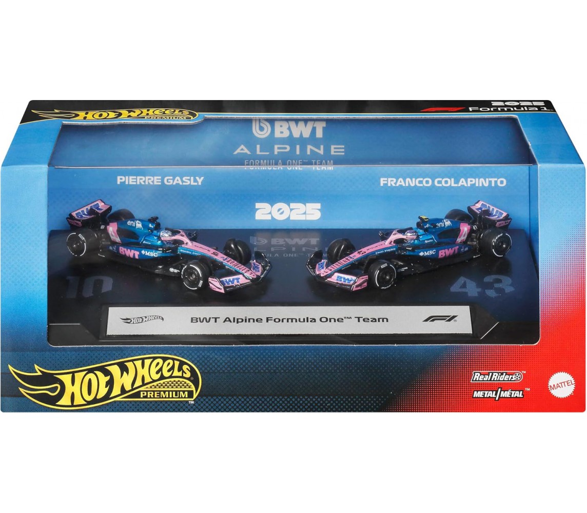 BWT ALPINE Gasly Colapinto 2 Modelli Auto Formula 1 F1 2025 1/64 8cm HW JMM96