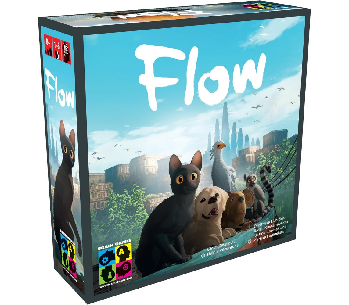 FLOW Gioco Tavolo collaborativo 1-6 Giocatori 8+ Anni VERSIONE ITALIANA Asmodee