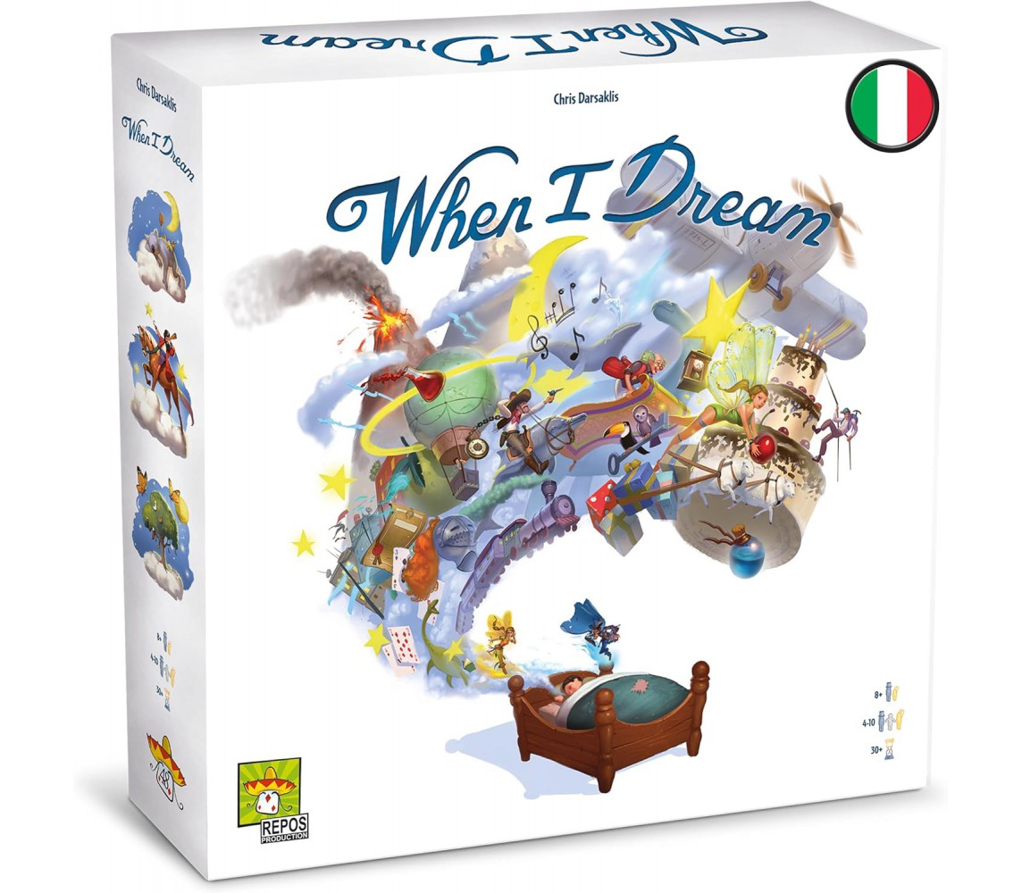 WHEN I DREAM Gioco Tavolo ITALIANO Immaginazione Fantasia 4-10 giocatori Repos
