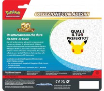 30. ANNIVERSARIO POKEMON gioco carte Blister 3 Buste ITALIANO ADESIVI EXEGGUTOR