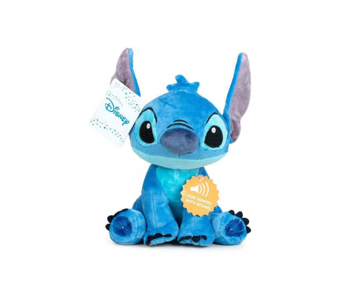 STITCH Peluche PARLANTE Grande 40cm Chip Sonoro FRASI Originale DISNEY Sambro