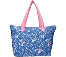 LILO and STITCH Famous Floral SHOPPING BAG 48x32x14cm ORIGINAL Vadobag Blue