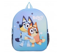 Zaino BLUEY Smooch Kiss Azzurro 3D 32x26x11cm Scuola Asilo Sport