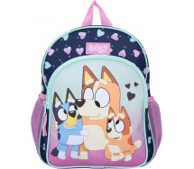 Zaino BLUEY So Superb Blu Viola 30x25x11cm Scuola Asilo Sport