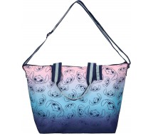 LILO STITCH Borsa TERMICA Coolbag Grande 48x32x14cm Chill Vibes BLU