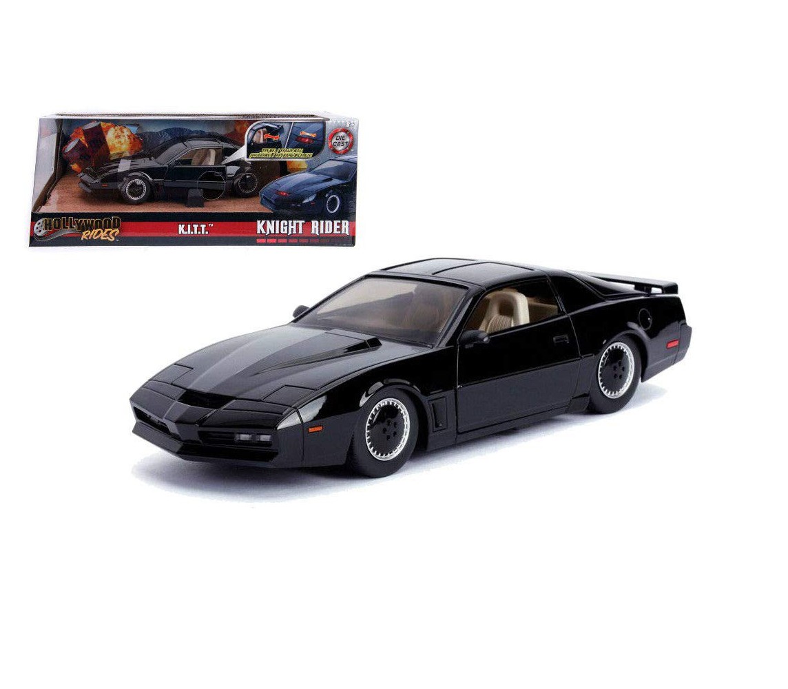 SUPERCAR KITT BOX ROTTO Modello Auto DieCast K.I.T.T. Knight Rider LUCE Scala 1/24 Jada
