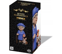 REGINA ELISABETTA Queen Elisabeth II Figura con cane CORGI 12cm Serie MINIX 26