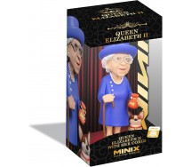 REGINA ELISABETTA Queen Elisabeth II Figura con cane CORGI 12cm Serie MINIX 26