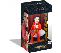 ELVIS PRESLEY Minix FIGURA Statuetta 12cm ABITO ROSSO Collezione Musica 112