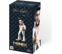 ELVIS PRESLEY Minix FIGURA Statuetta 12cm ABITO BIANCO Collezione Musica 104