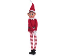 ELFI Ragazzo e Ragazza NATALE 2 Pupazzi Elfie Magico 30cm Peluche PORTAFORTUNA