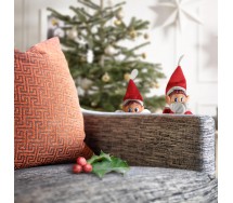 ELFI Ragazzo e Ragazza NATALE 2 Pupazzi Elfie Magico 30cm Peluche PORTAFORTUNA