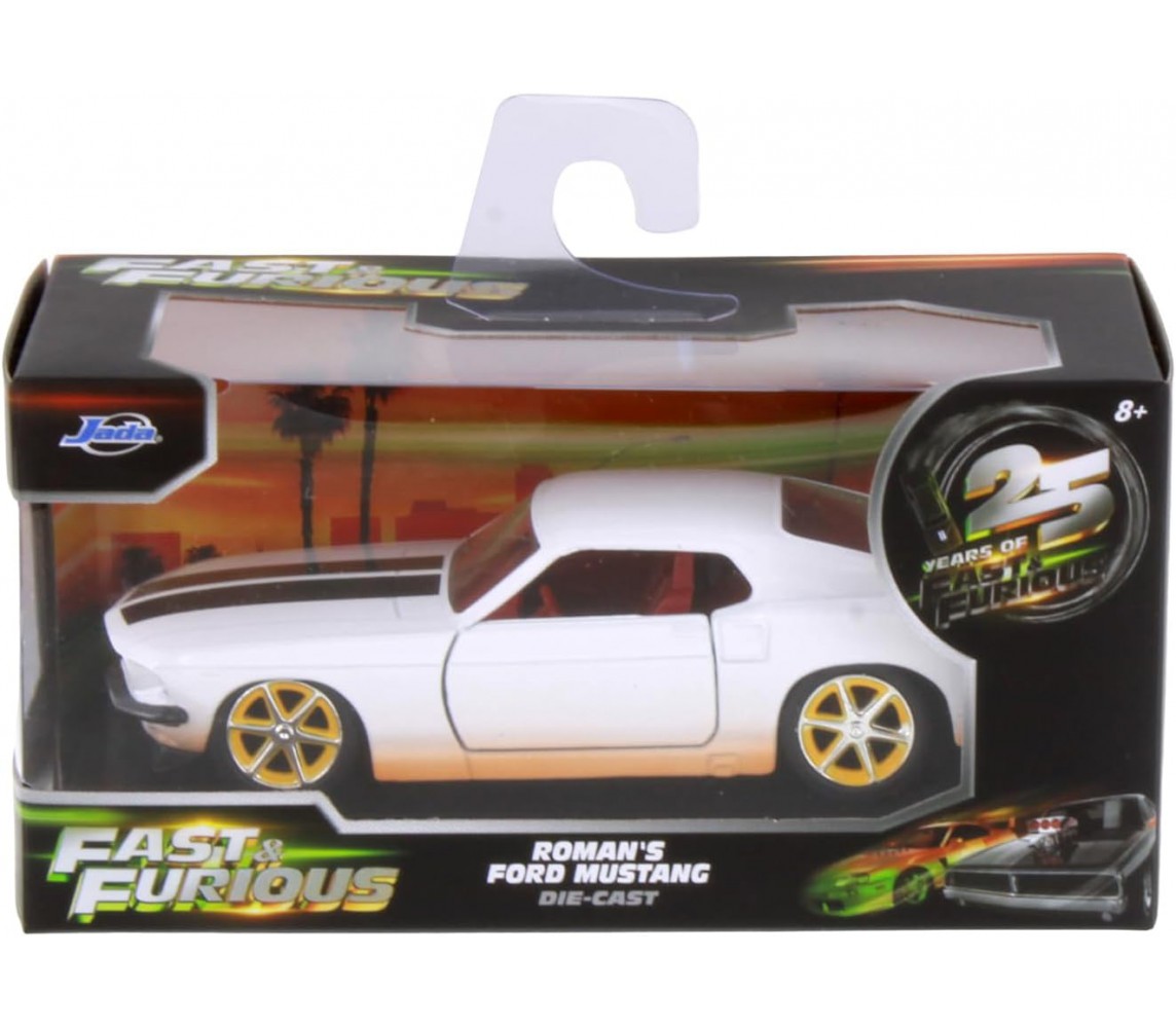 FAST FURIOUS 25° Modello Auto ROMAN FORD MUSTANG 13cm Scala 1/32 JADA Toys