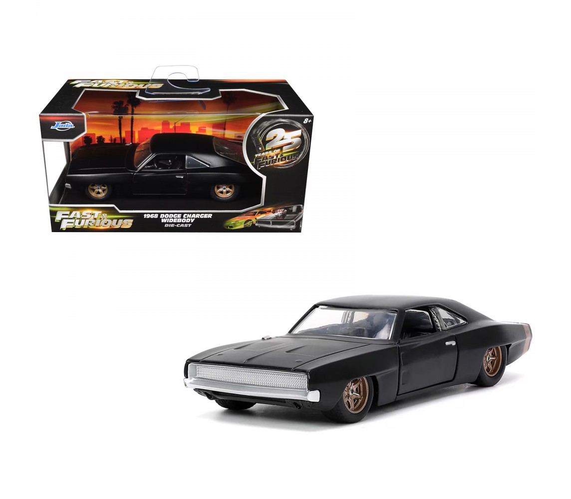 FAST FURIOUS 25° Modello Auto 1968 DODGE CHARGER WIDEBODY 13cm Scala 1/32 JADA