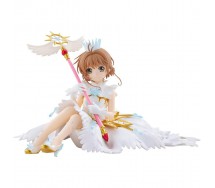 SAKURA KINOMOTO BOX ROTTO Card Captor Statuetta Figura 20cm Clear Card Banpresto